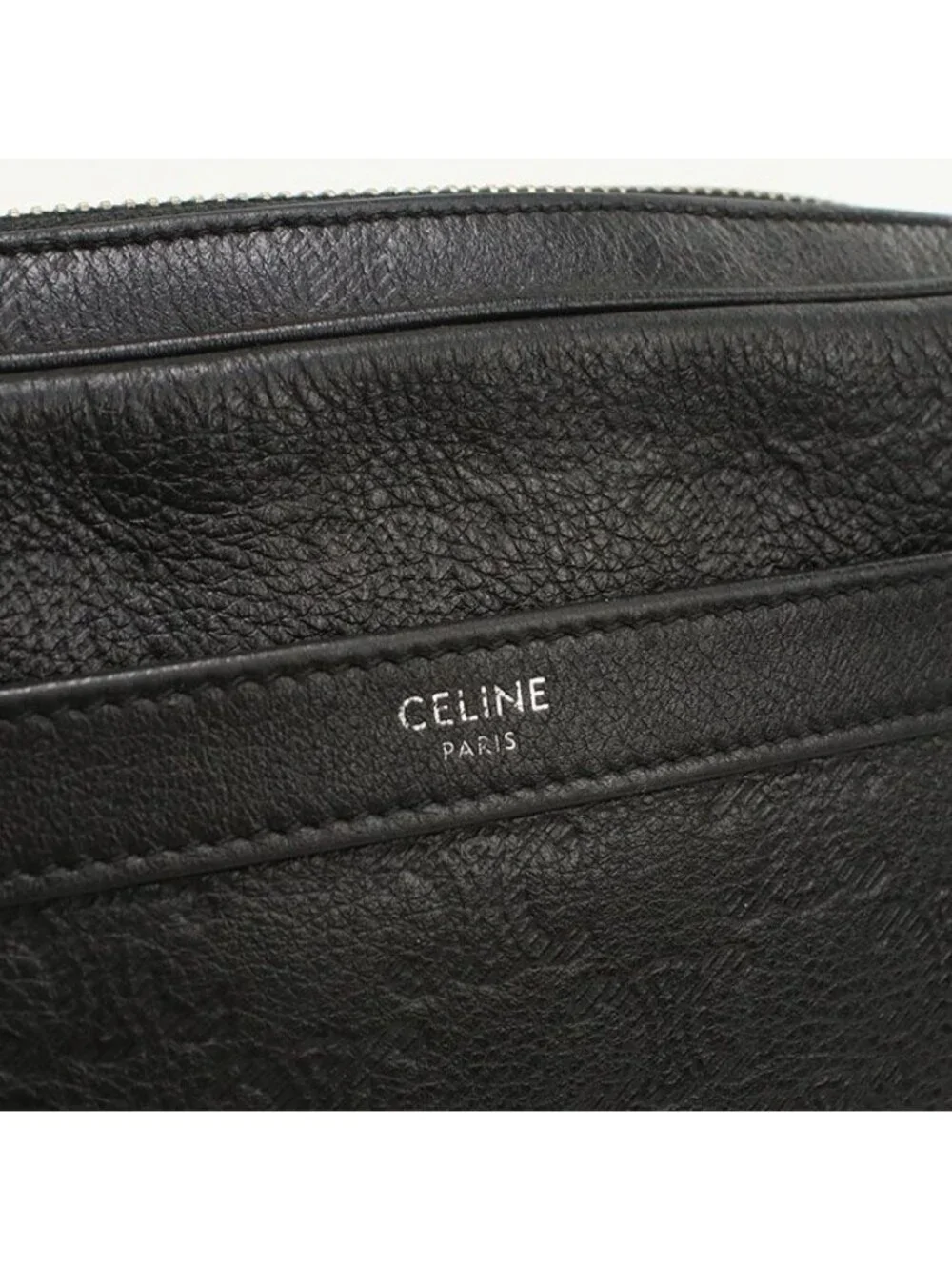 Celine Messenger Bag Embossed Triomphe Crossbody Calf